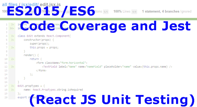 ES2015 Code Coverage and Jest